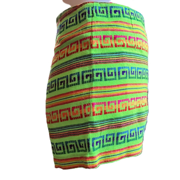 Kenny Guadalajara Green Embroidered High Rise Shorts Small - Picture 5 of 9